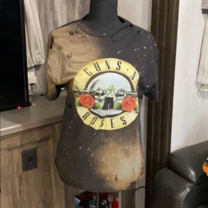 Custom Made Vintage Bleached Distressed T-Shirt